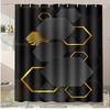 Flowers fruits washable Dirt-Resistant Shower Curtain Shower Head waterproof Polyester Bath Curtain For Home Decor Accessories
