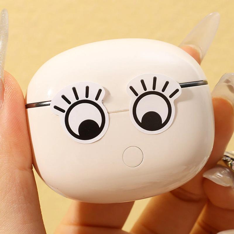 1000 Stück/Rolle Selbstklebende Augenaufkleber Mini Augenform DIY Aufkleber Schwarz Weiß Designs Halloween Party Kinderspielzeug Aufkleber