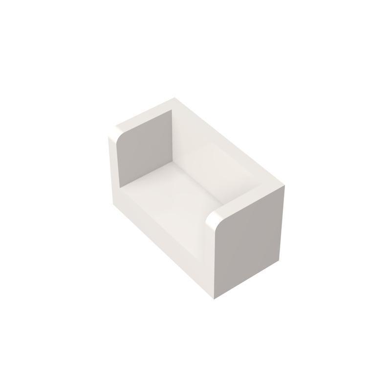 20pcs MOC 23969 35387 35391 Panel 1 x 2 x 1 with Rounded Corners and 2 Sides Building Blocks Parts DIY Educational Tech Part Toy
