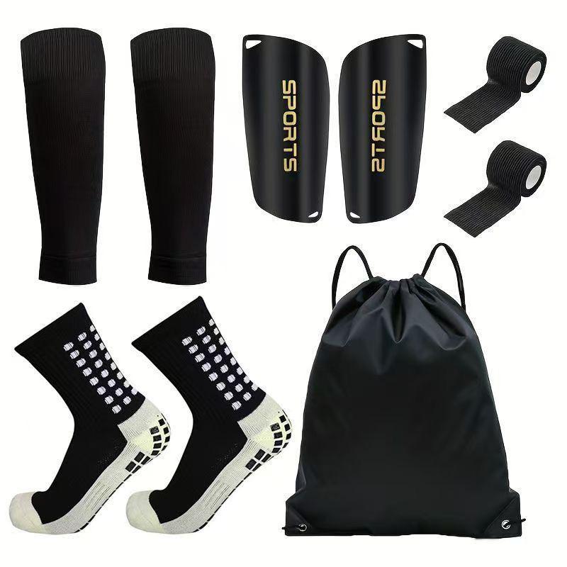 Exclusive E-commerce Football Set: Socks, Shin Guards, Knee Pads, Bandages & Storage Bag