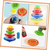 Interesting Flying Stacking Gyroscopes Rotating Toy Launcher Gyroscope Set  Boys Gift
