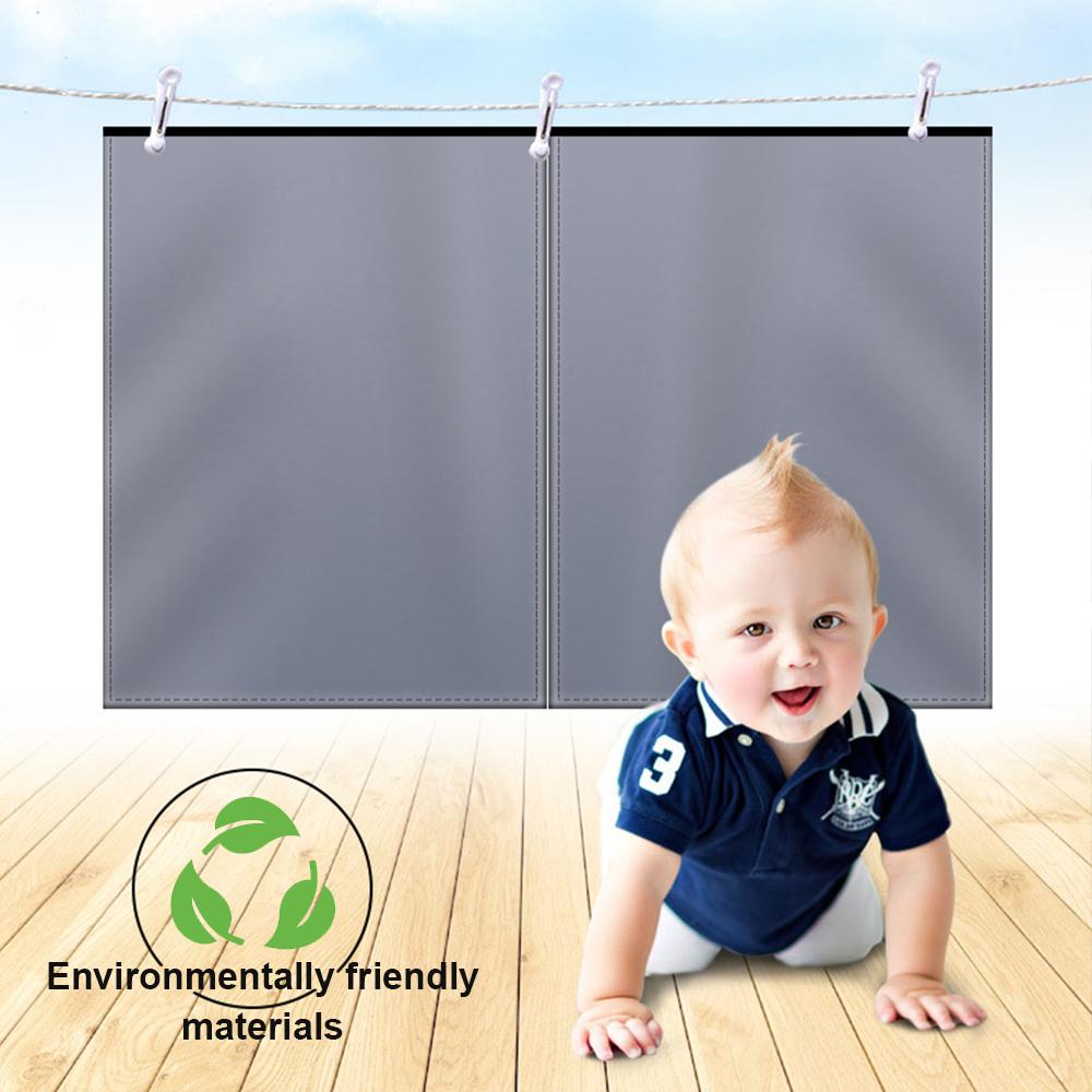 2Pcs Car Curtains Magnet Double Layer Side Window Sun Shade Privacy Curtain UV Block Sun Protection Cover for Children