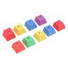 9Pcs Keycaps Colorful Gaming PBT Wearproof Anti Fatigue Comfortable Mechanical Keyboard Keycaps