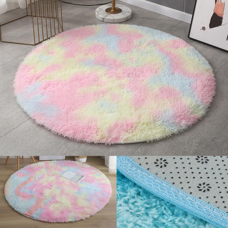 Runde Katzenbettmatte aus weichem Plüsch für kleine Hunde und Katzen, gemütliche Fleece-Schlafmatte für Haustiere, Nest für Kätzchen und Welpen, warmes Haustierkissen, Katzenzubehör 40cm Diameter