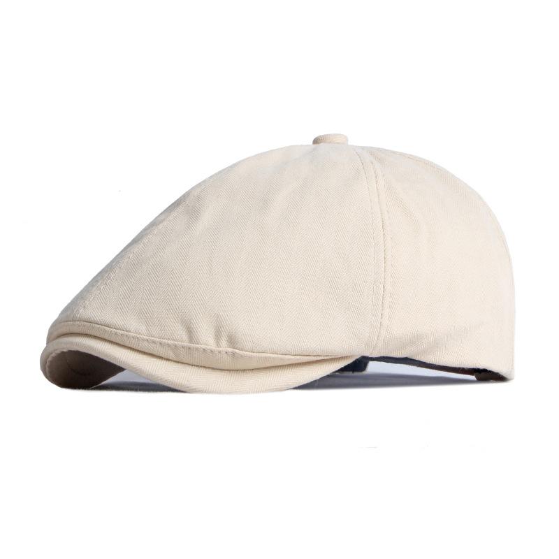 

Newsboy Caps For Men Women Solid Color Octagonal Hat Detective Artist Painter Cabbie Beret Hat Flat Cap Adjustable Forward Cap Adjustable 56-60cm бежевый