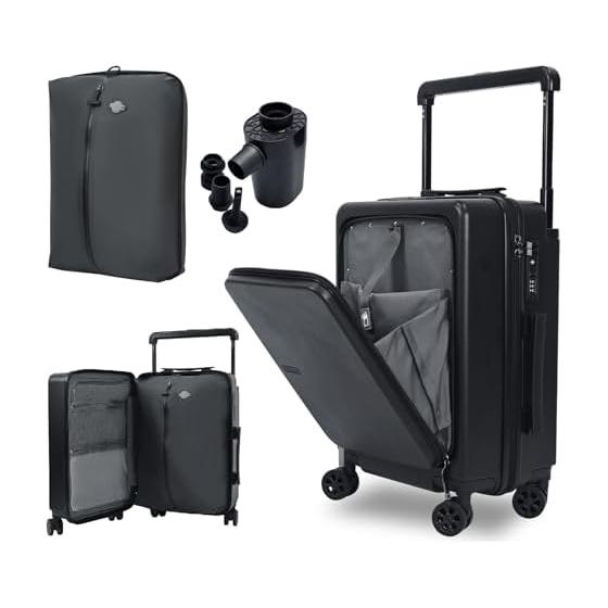 [Hanana] Carry-on Suitcase with Vacuum Compression