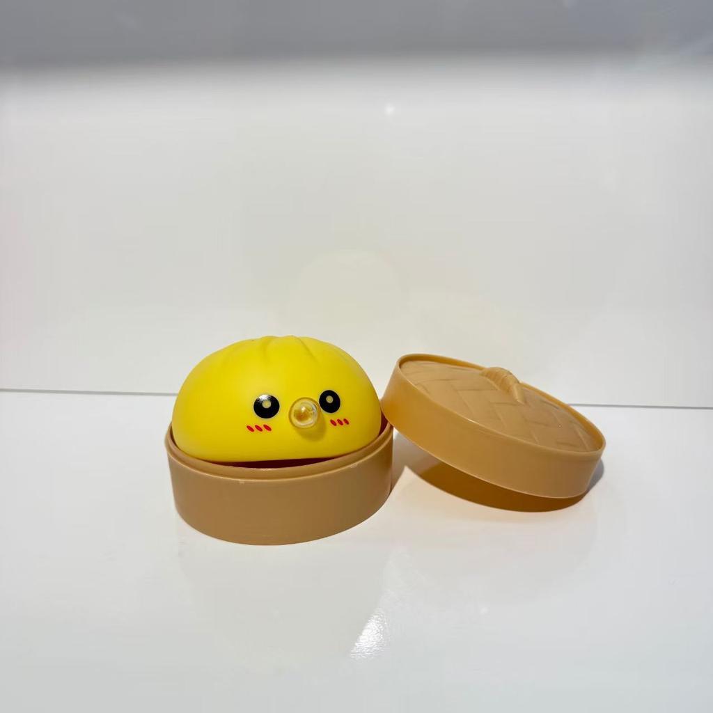 Buntes Quetschbrötchen Fidget Spielzeug mit Mini-Dampfgarer Langsam aufsteigendes Squishy Brötchen Stressabbau Anti-Angst Spielzeug für Kinder Erwachsene