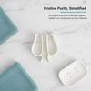 Installazione senza attrezzi Stabilizzatore per Sedile del WC 1/2 Pezzi Sollevatore per Coperchio del WC Senza Contatto per Bagno Domestico