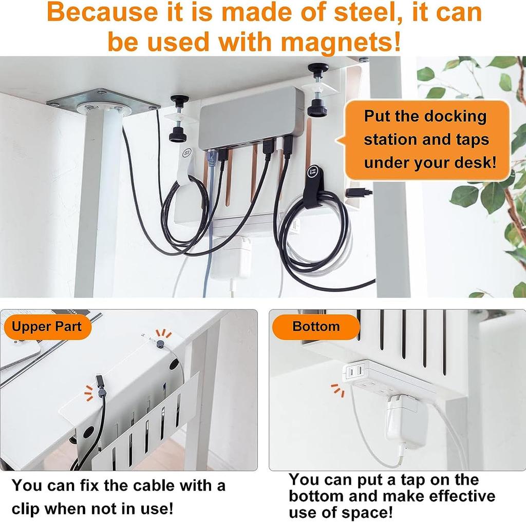 Tableside Pocket, Desk Storage, PC Stand, Tablet Storage, Document Shelf, Desk Storage, Vertical Clamp-Type, Hides Wires, Interior Accessories,