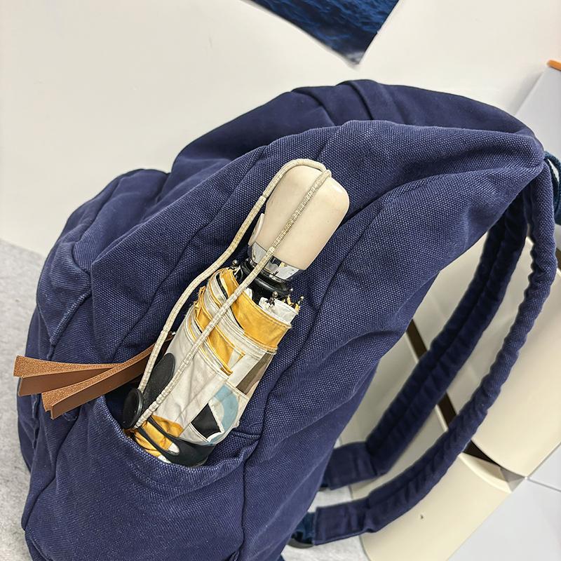 Junior Senior High School Student Schoolbag Women's Large Capacity Travel Backpack Men's Canvas Backpack