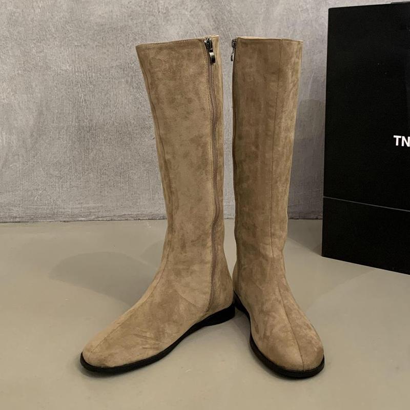 

Модные балетки Женские высокие сапоги Модная обувь до колена Дизайнер Новое платье Женские боты 2025 Осень Готические челси Ботинки Женская обувь 39 хаки