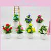 Rose Blossom Foam Flower Potted Plant For Wedding Decor And Indoor Arrangement