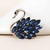 2pcs Sparkling Design Crystal Brooch Exquisite Craftsmanship Rhinestone Brooch  For Women