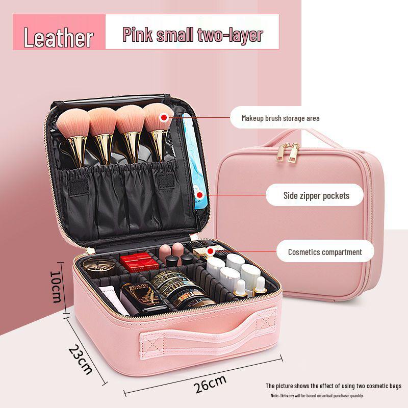 

Pink Heart Influencer Makeup Bag: Women s Portable Travel Cosmetics Storage Pouch, Ins Style, Super Hot