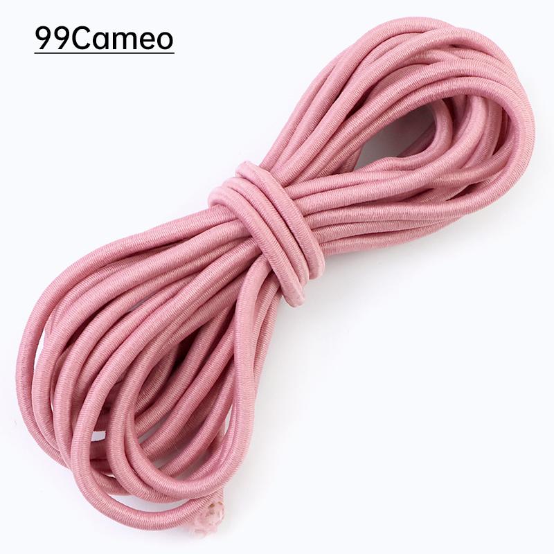 2/5/10Meters Meetee 5mm Elastic Ropes for Waistband Colored Rubber Band Clothes Bags Stretchable Cord Garment Sewing Accessories