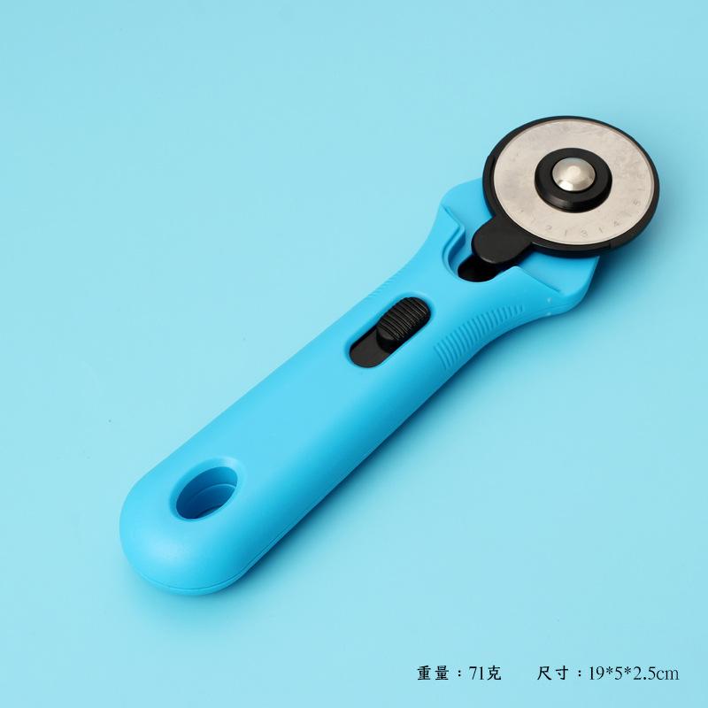 Versatile, Patchwork Wheel Knife 45mm Leather Cutting Knife, Manual Rotary Cloth Cutting Wheel Knife Plastic Handle Hob