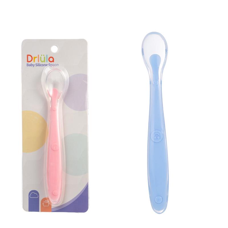 Pa Babette Silicone Baby Spoon - Soft, All-Silicone Feeding Tableware for Children