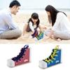 Lacing Sneaker Montessori Tie-Up Shoe Puzzle Toy Wearing Shoes with Shoelaces Toy  Kids Gift