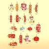 Red Hanging Pendant Tassel Greeting Cards Hanging Ornament Blessing Card Housewarming Potted Plant Decoration Chinese New Year