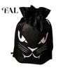 Halloween Pumpkin Bags for Kids 5 Pcs Treats Bag, Non-woven Fabric Candy Portable Snack Drawstring Goodie Party Favors Lightweight Totes Sweets
