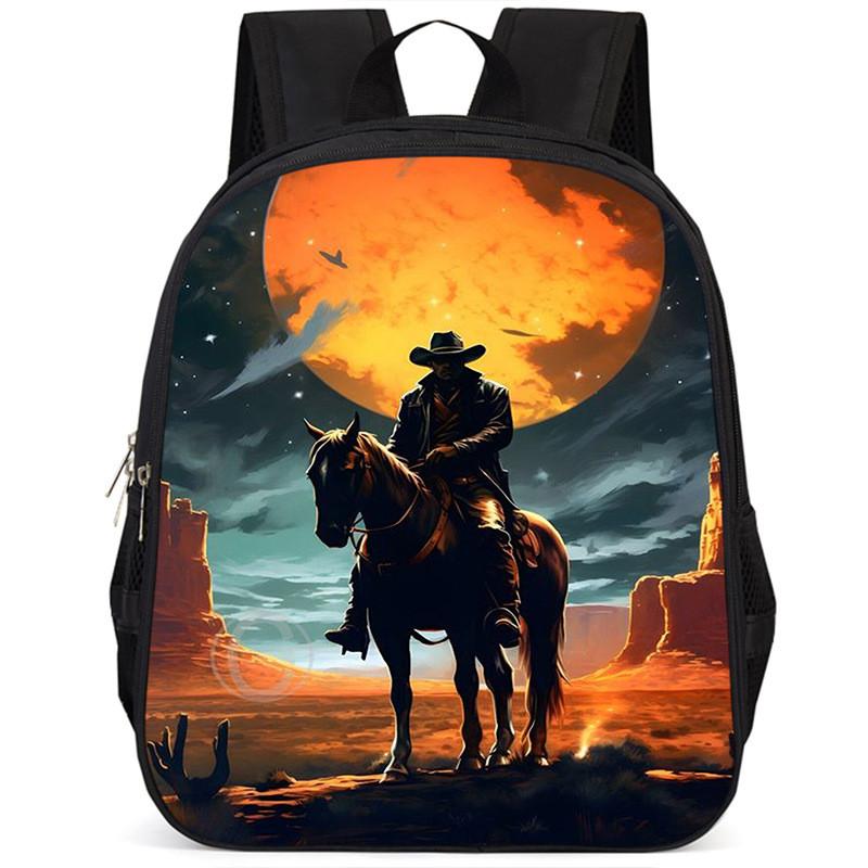 Durable Large Capacity 15-inch Oxford Cloth School Backpack For Kids Unisex