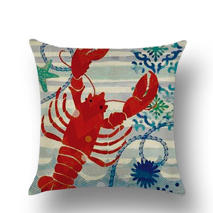 European and American Retro Mermaid Pillowcase Car Cushion