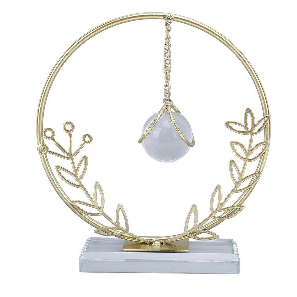 Metallblatt Kristallkugel Dekoration Kreative Handgelötete Eisenkunst Kristallkugel Ornament für Büro