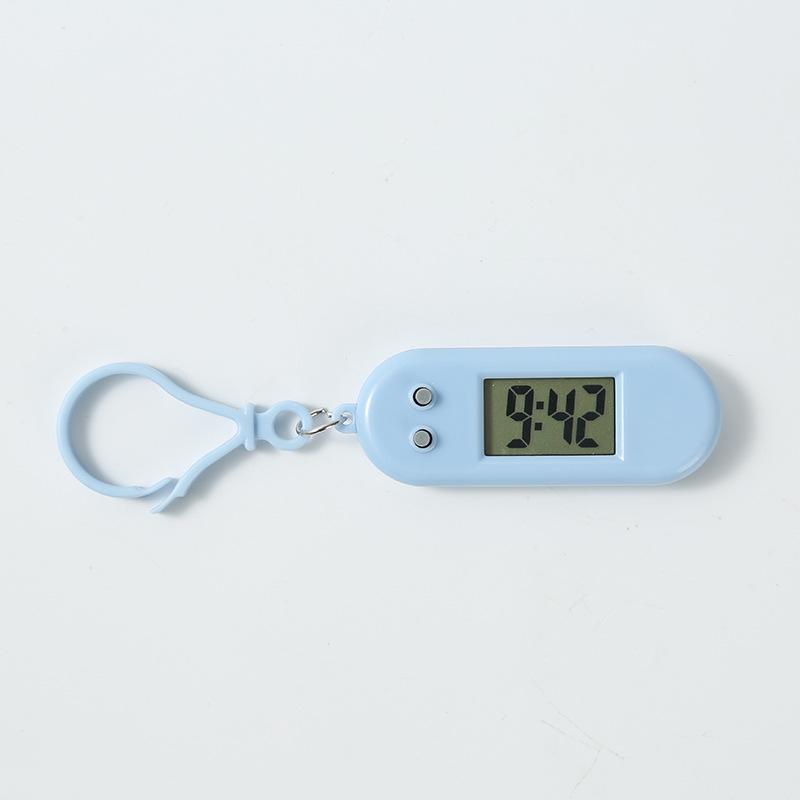Mini Digital LCD Macaron Clock Keychain - Exquisite Backpack Charm Gift