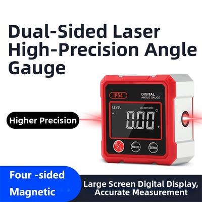 With Dual Laser Inclinometer 4x90° Electronic Goniometer Digital Angel Meter  Carpenter Tools