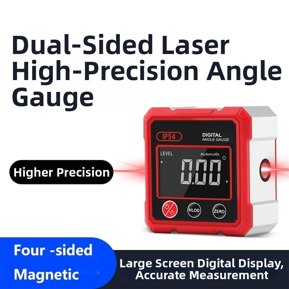 With Dual Laser Inclinometer 4x90° Electronic Goniometer Digital Angel Meter  Carpenter Tools