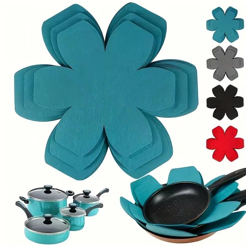 12 stk. Filtgryde-pande-beskyttere Anti-ridse Non-stick Adskillerpuder Pande-bund Varmeisolering Beskyt Køkken Kogegrej Værktøj