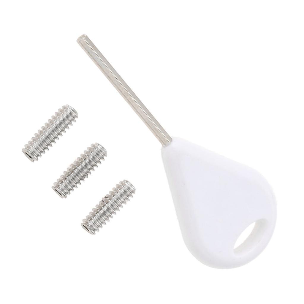 Longboards Surfing Board Fin Key & Screws Replacement Surfboard Fin Hexagon Key for Surfing Board Accessory Easy to Use