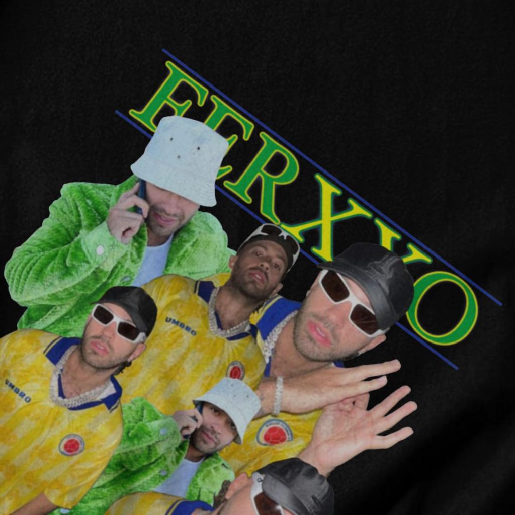 Men T Shirt Ferxxocalipsis Tour 2025 Feid Ferxxo Awesome Pops Y2K Graphic Crewneck Unisex Clothes T Shirts