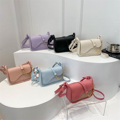 Candy Color Bag Summer New Korean Style Fashion One-shoulder Crossbody Bag Casual Simple Texture Women's Small Square Bag