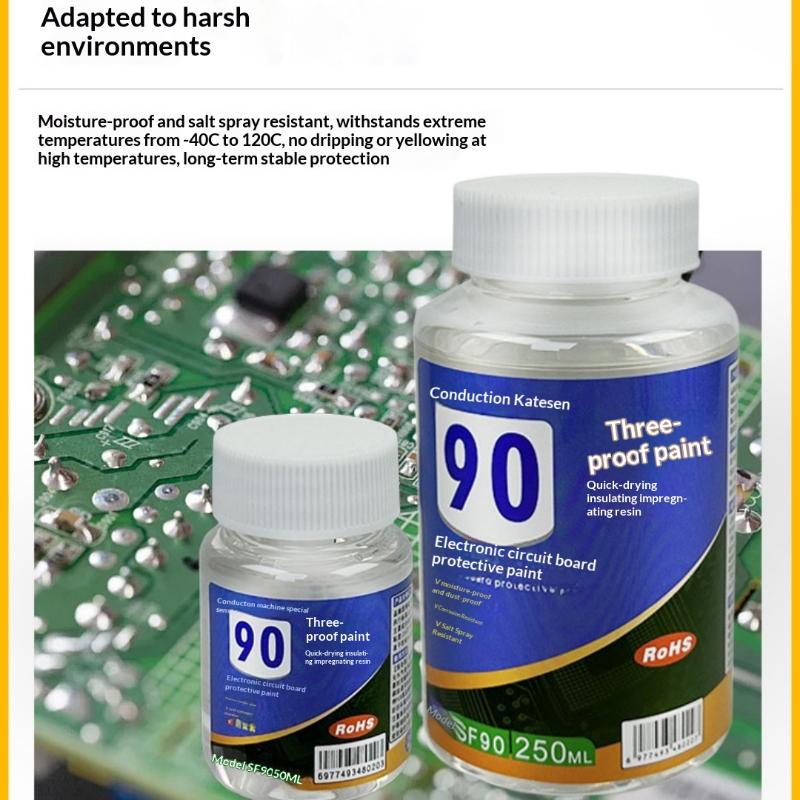 1 Set Car Electronics Repair Accessories 50/100ml Clear Conformal Coating Waterproof Protective Paint For Circuit Board PCB LED