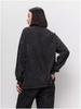 Vintage European-American Style Black Cotton Print Long Sleeve Slimming T-Shirt for Women