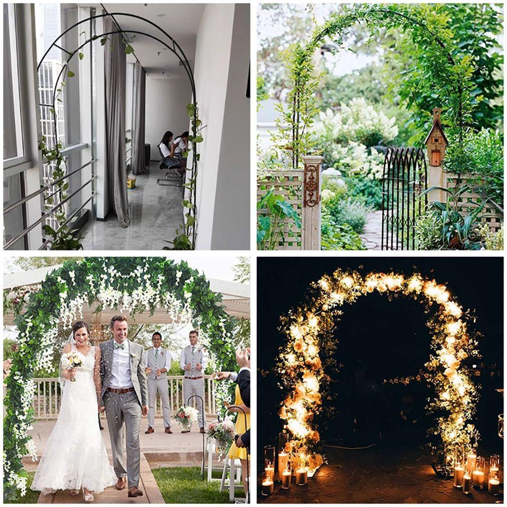 Black White Green Balloons Archway Iron Art Plant Support Trellis Flower Frame Door  Indoor Outdoor