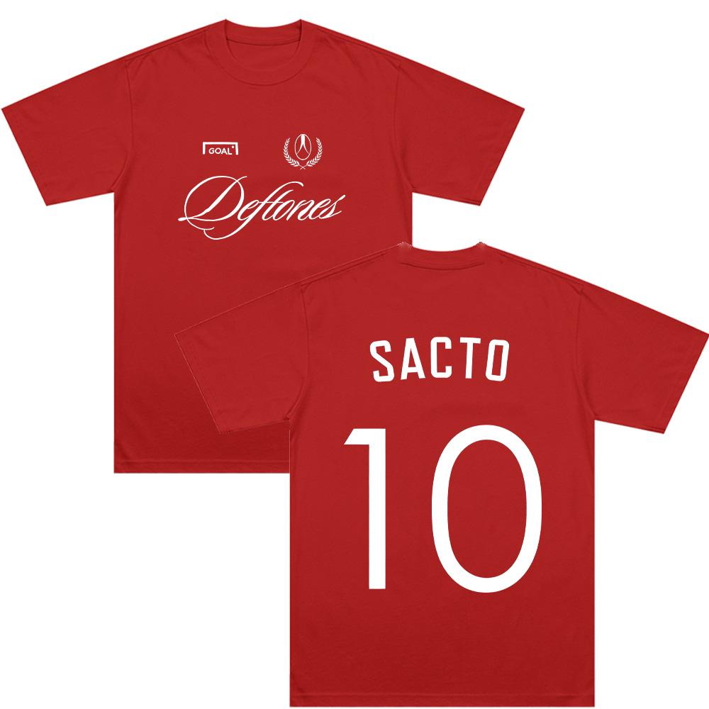 

Deftones Soccer Number 10 Graphic T Shirts WOMEN Unisex Comfortable Pure Cotton Tshirts Summer Fashion Oneck Short Sleeve Y2K Tee S
