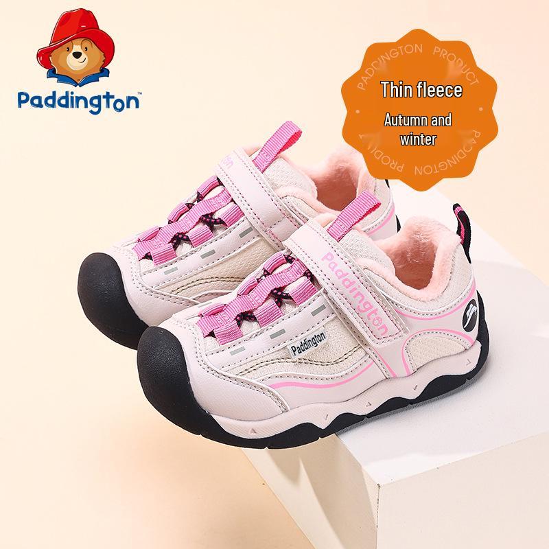 Paddington Bear Toddler Sports Shoes: 2025 Winter Warm Velvet Sneakers for Boys & Girls