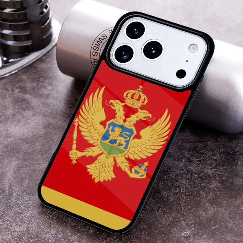 Montenegro Flag Phone Case for iPhone 17 16 15 Pro Max Air 14 13 12 11 Plus Shockproof Capa Cover