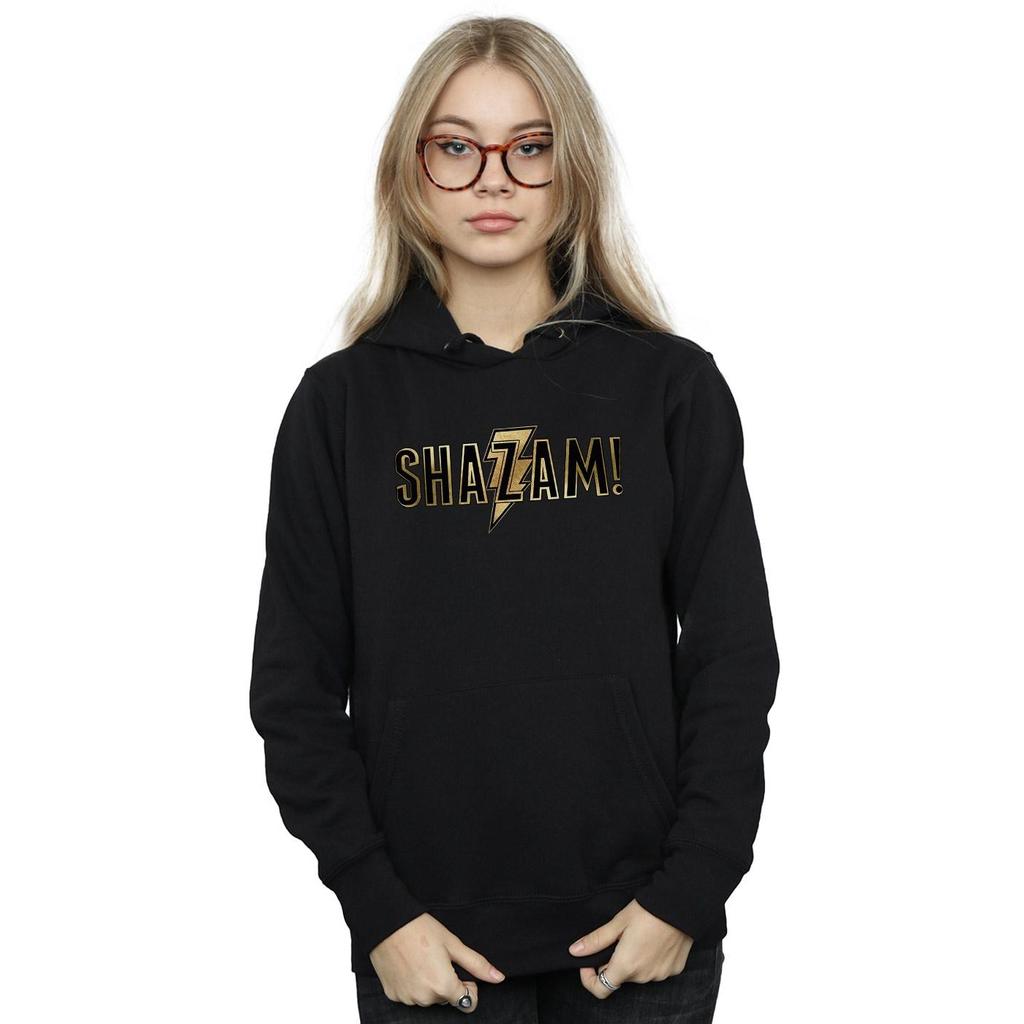 DC Comics Womens/Ladies Shazam Text Logo Hoodie