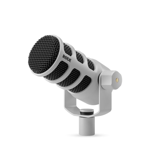 

RODE Microphones PodMic Dynamic Broadcast Microphone, White, PODMICW