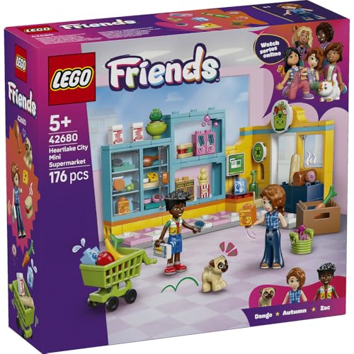 LEGO Friends Heartlake City Convenience Store Toy - Birthday Present, Building Blocks, Educational Toy for Girls and Boys, Ages 5, 6, 7, 8, Decorative