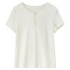 Women's Casual Ribbed Knit Short Sleeve T-Shirt
