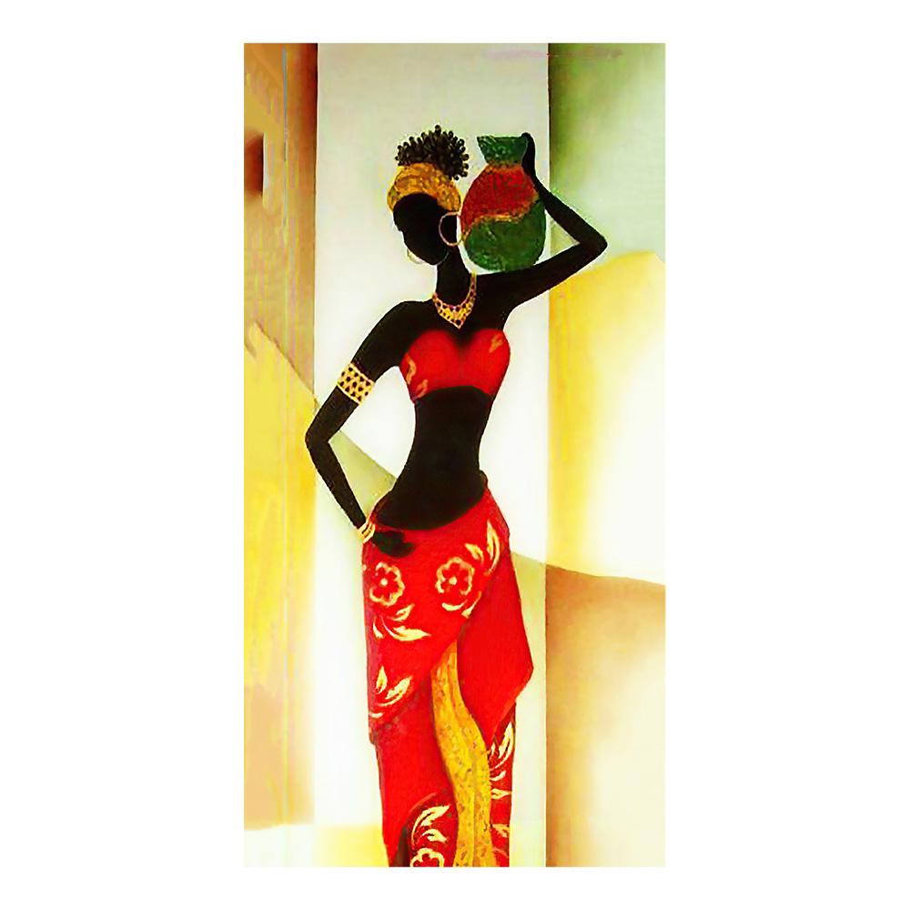 Afrikanische Schwarze Frau Leinwandmalerei Vintage Wandkunst Figuren Drucke Für Wohnzimmer Zuhause Raum Wand Dekorative Bilder