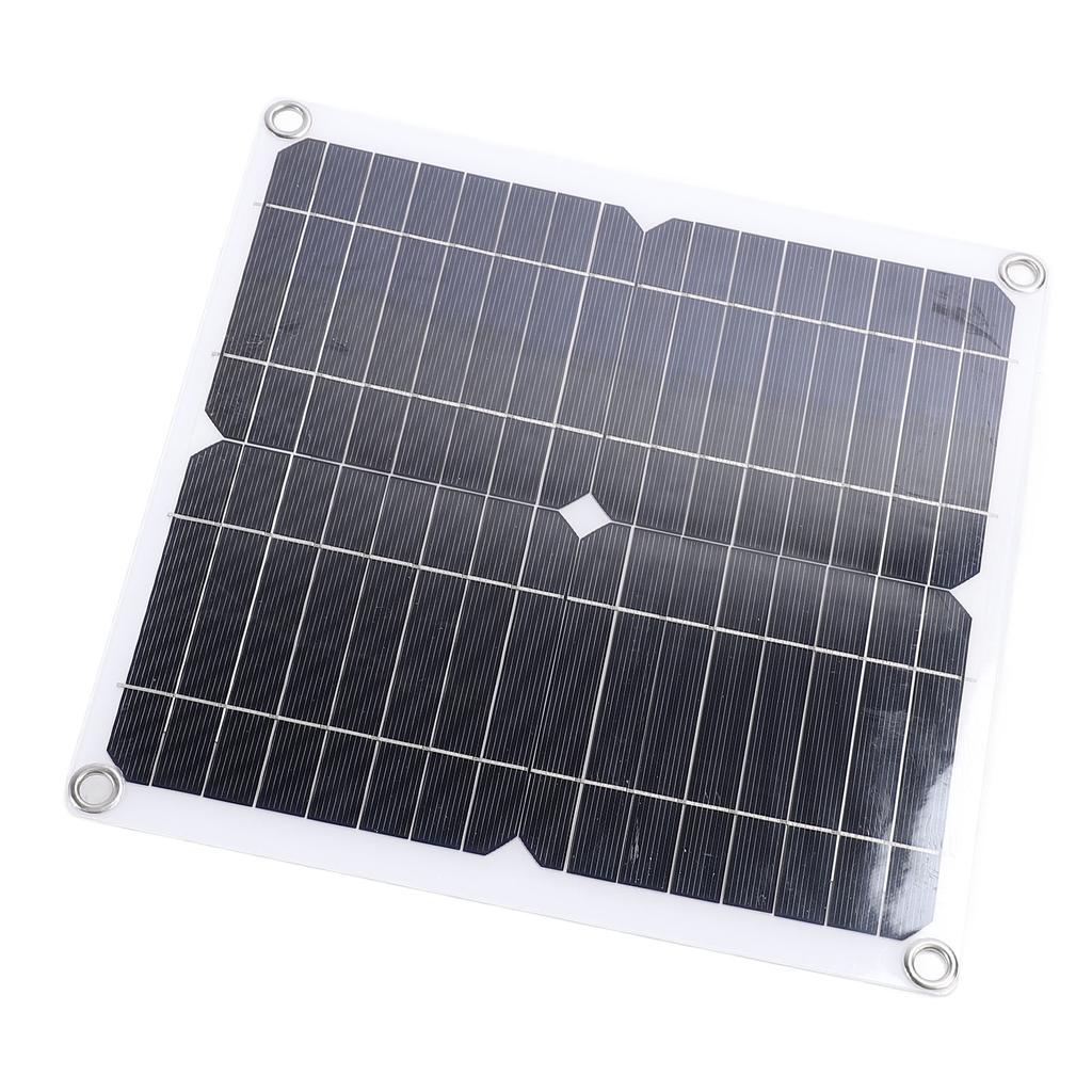 Solarladegerät 12W 12V Monokristallines Silizium Wasserfest USB A Tragbares Solarladegerät für Telefon Ventilator Kamera Camping Wandern