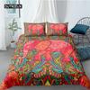 Elephant Duvet Cover Set Bohemian Style Decorative Quilt Cover Set Soft Microfiber Double Queen King Size Polyester Bedding Set