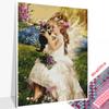 5d DIY Diamond Painting Girl Full Portrait Diamond Embroidery Decoration