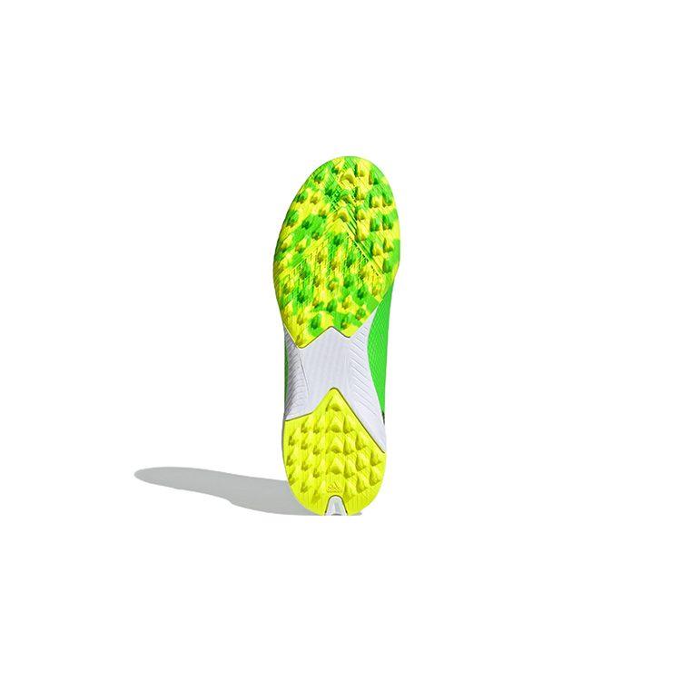 adidas X Speedportal 3 TF J Rutschfest Abriebfest Niedrig geschnitten Fußballschuhe für Kinder Neongrün Kinder GW8489