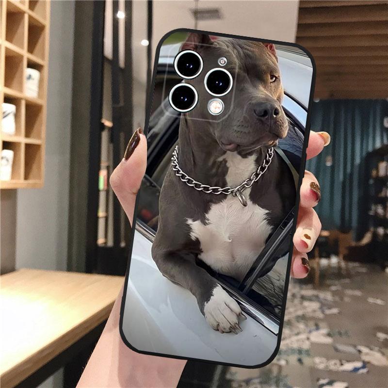 Phone Case Carcasa Funda For iPhone 17 Pro Max 17 Air 16 15 14 13 Pro Max 15 16 Pro 15Plus Pitbull Terrier Dog